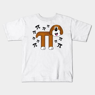 Pi Day Dog Math Teacher Mathematicians Kids T-Shirt